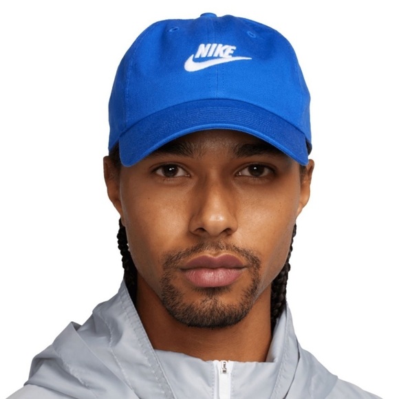 NWT Nike Adult Club Unstructured Futura Blue Wash Baseball Cap - Picture 3 of 8